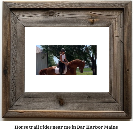 horse trail rides near me in Bar Harbor, Maine